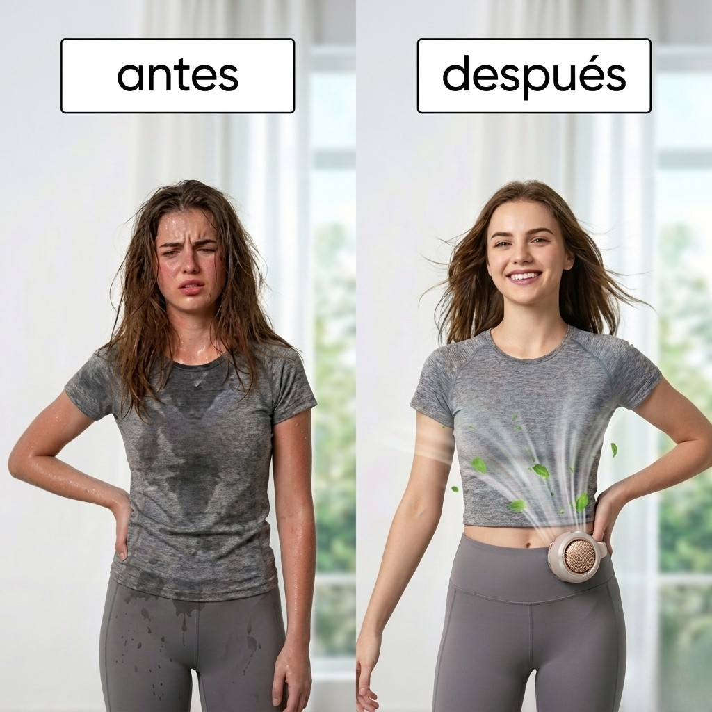 Mini ventilador portátil adaptable